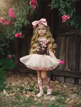 2019 girls dress print flower baby summer clothes kids tutu dresses sleeveless princess party lol for children clothing costume 5293 bohemia beading tutu princess kid dresses for baby girls winter children clothes wholesale baby kids boutique clothing lots