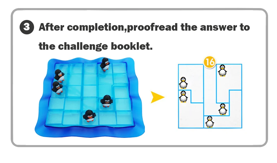 60 вызовов, улучшающие способность мышления у детей, Пингвины на льду, умные семейные вечерние игрушки Монтессори, интерактивные игрушки для детей, 50