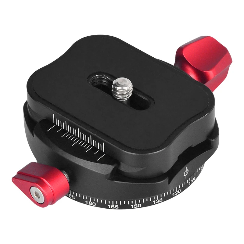 

X-36 Panoramic Clamp Quick Release Plate Universal 1/4' Screw for ARCA Swiss Ballhead Tripod Adapter