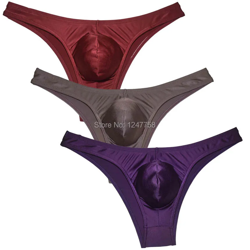 

Men's Shiny Bikini Briefs Underwear Shorts Low Rise Cheeky Briefs Jockstrap Ropa Interior Hombre Cuecas Bikini Briefs