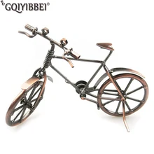 GQIYIBBEI bicicleta modelo Vintage hogar Bar decoración Color latón tornillo movible Metal bicicleta artesanía turismo Souvenirs regalo creativo