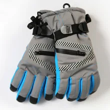 Детские зимние лыжные перчатки для мальчиков и девочек, водонепроницаемые лыжные перчатки для скейтборда из теплого флиса для сноуборда, ветрозащитные перчатки для велоспорта и катания на лыжах