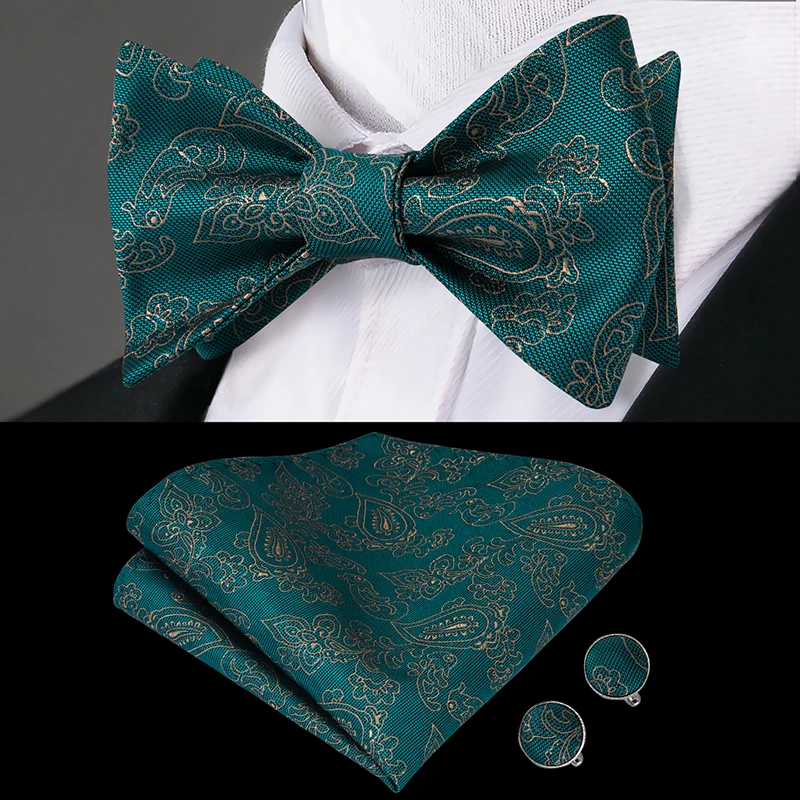 LH- Hi-Tie, классический галстук-бабочка, зеленый галстук-бабочка для мужчин, карманные Квадратные запонки, костюм, набор, Модный Шелковый галстук-бабочка