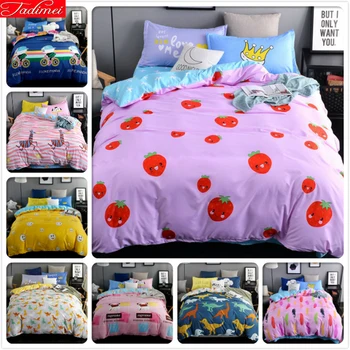 

Winter Pink Bedlinen 3/4 pcs Bedding Set Kids Bedclothes 1.2m 1.5m 1.8m 2m Bedsheet Queen Double Twin Dize Duvet Cover Bed Linen