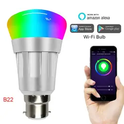Wi-Fi умная лампочка с регулируемой яркостью многоцветный светодиодный лампы для Amazon Alexa Google Home GHS99