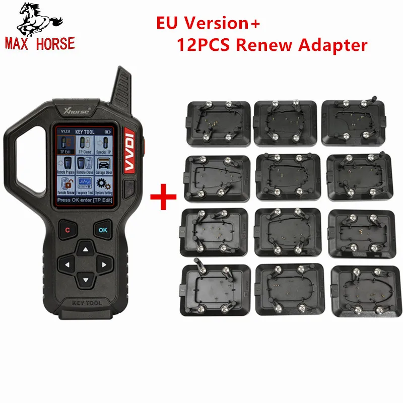 

Hot Original Xhorse VVDI Key Tool Remote Key Programmer EU Version With Full Set 12pcs EEPROM Adapter VVDI Key Tool Renew Adapte