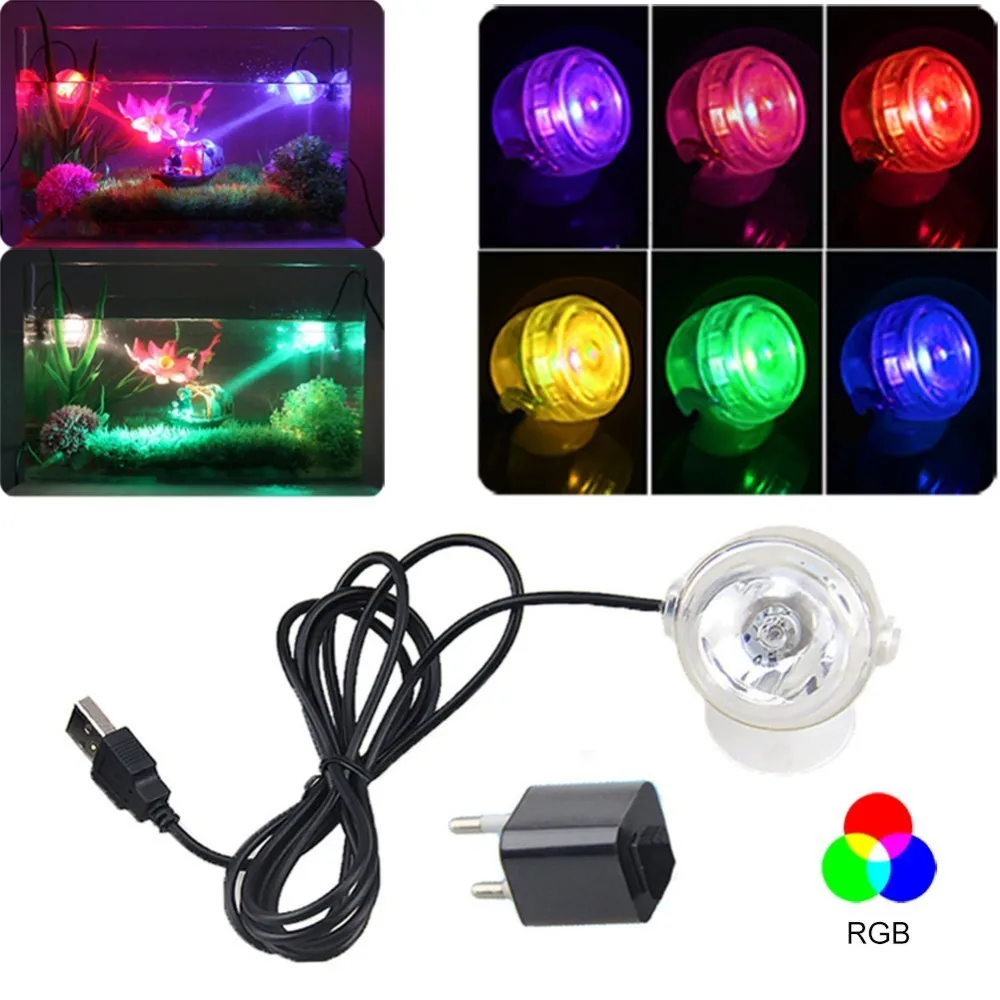 Fish Tank LED Lighting Waterproof Underwater Spotlight Marine Night