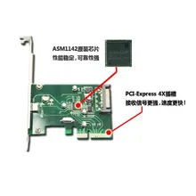 PCI-E 4x Express to USB 3.1 Type C USB-C Single Port Add on Expansion Card Adapter 10 Gbps                      
