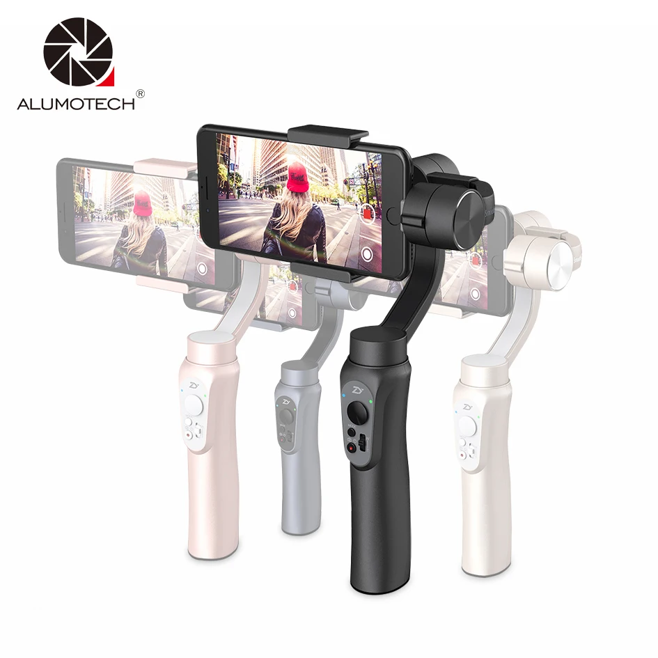 Zhiyun Handheld Steadicam Smooth Q 3 Axis Gimbal Stabilizer Folloing Shoot Video For iPhone 8 Gopro