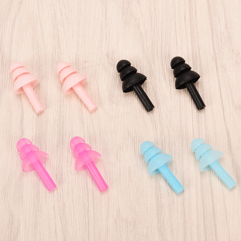 Silicone Earplugs Noise Reduction Waterproof Swimming Earplugs Ear Protector Soundproof Protective Earmuffs