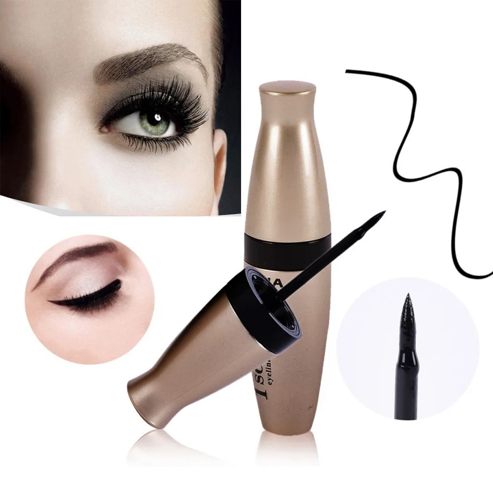 Maquillaje Profesional ЧЕРНЫЙ жидкая Водонепроницаемая подводка для ...