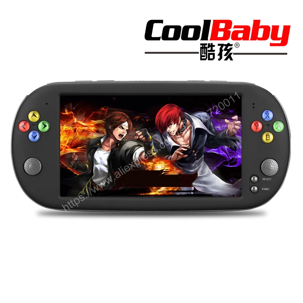 

7 inch Portable Game Console Handheld with 1500 free retro mini games for neogeo arcade video game for snes 16 bit console