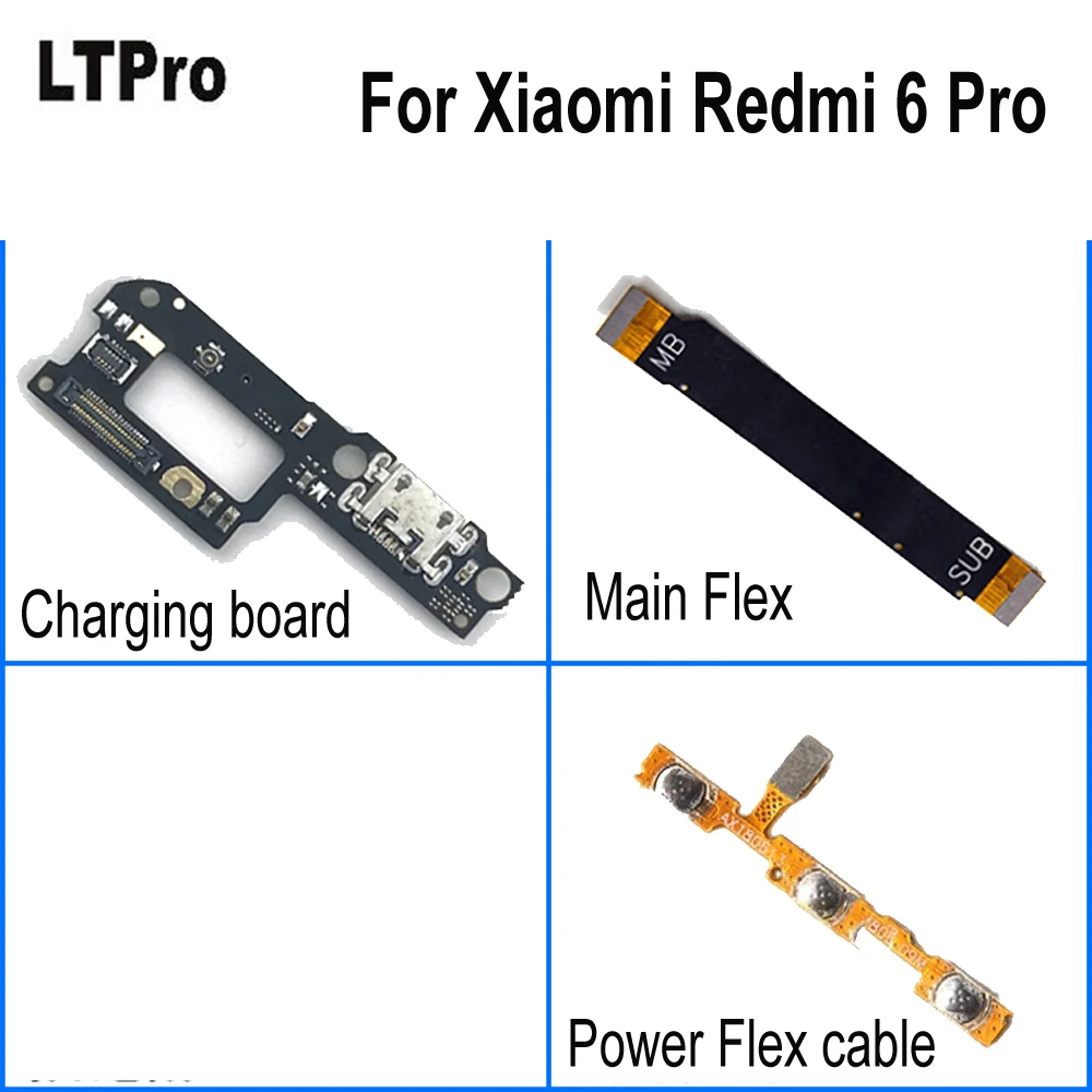 Гибкий кабель LTPro для Xiaomi Redmi 6 6a с разъемом USB зарядки Redmi6 Plus материнская плата