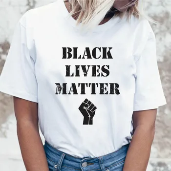 

Black Lives Matter t shirt female tshirt tees funny for korean clothing graphic harajuku t-shirt top ulzzang women