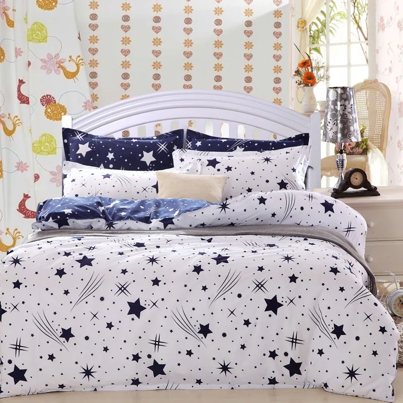 Beautiful Star bedding set Super King King Queen Full Twin size bedding set bedclothes 3Pcs 4Pcs