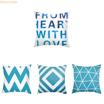 

2019 Fashion Abstract Yellow Simple Geometric Plush Sofa Nordic Style Cushion Cover 45x45 For Dining Room And Chair Pillowcase
