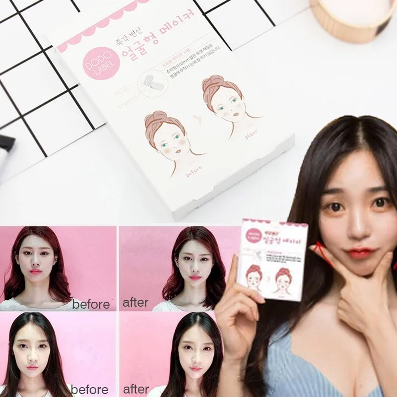 

40 Pcs/Set Invisible Thin Face Lift Stickers Tape For Face Lifting V Face Shape Slimming Patches Facial Lifting Stick