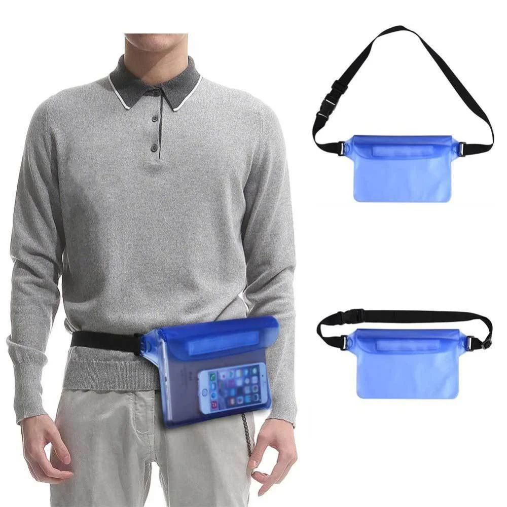 

Waterproof Swimming Bags Dry Pack For Outdoor Drifting Waterproof Pouch Phone Waist Bag For iphone Cover Protective Storage
