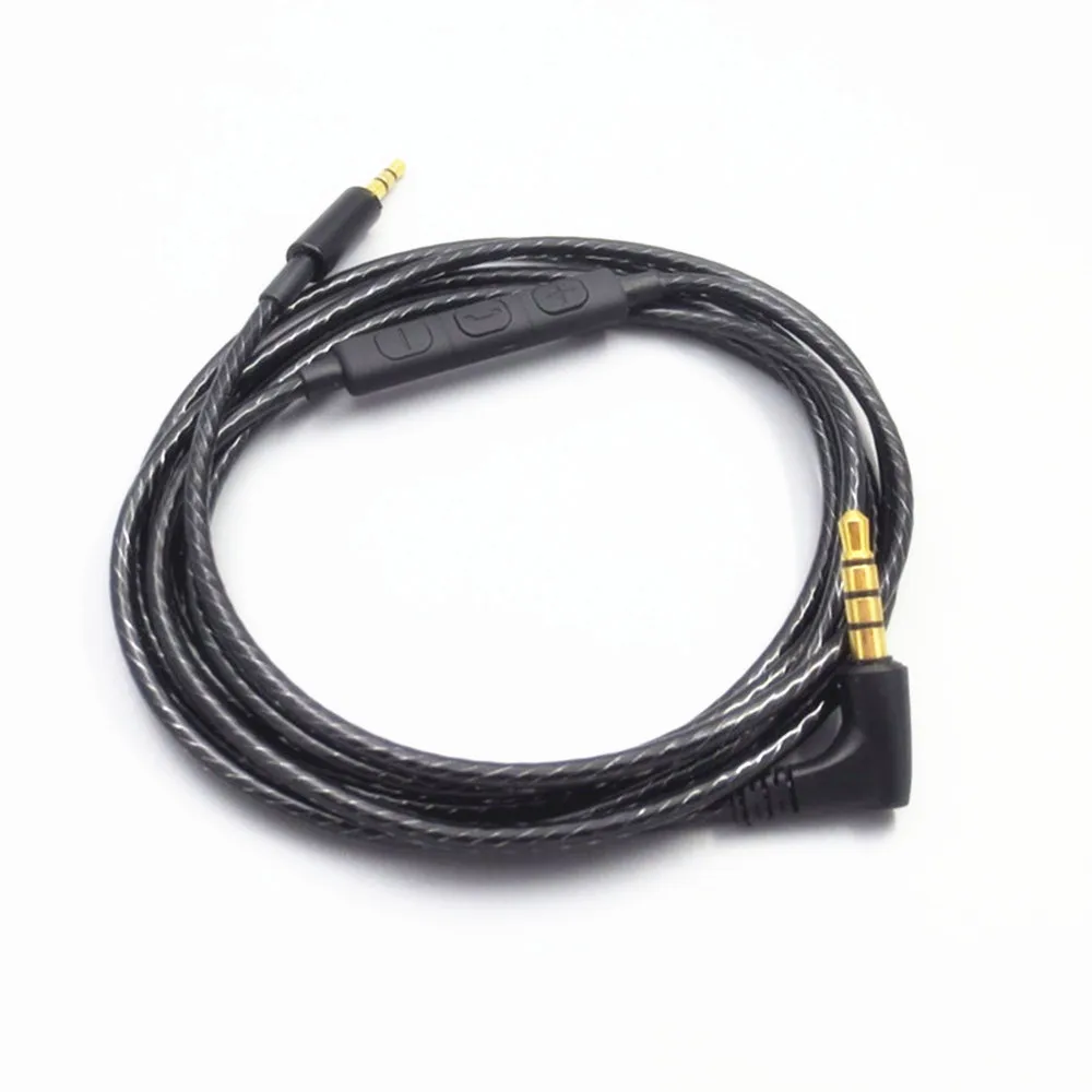 

1 Pcs Black Replacement Cable Cord Line with Mic for JBL E40BT E50BT E55 J56BT S400BT S700 HARKAR-BT Headphones Headset Earphone