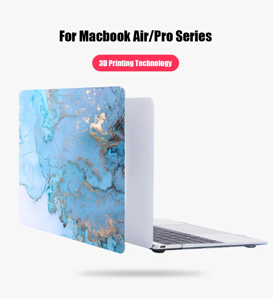 Sanmubaba мраморная текстура чехол для Macbook Pro retina 13 15 с сенсорной панелью для ноутбука macbook air 11 13 12 дюймов жесткий чехол