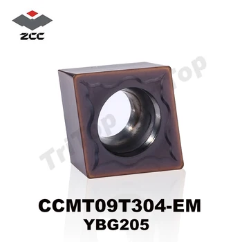 

HOT SELL ZCC TOOL CCMT 09T304 EM YBG205 (10pcs/lot) ZCC . CT Cemented Carbide CNC Cutting tools turning insert CCMT09T304