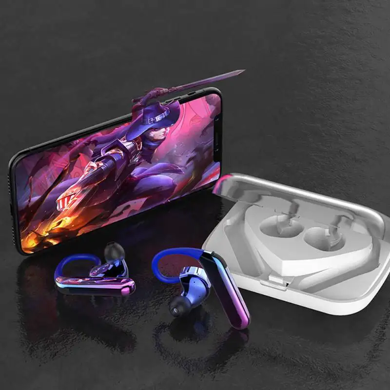 X6 беспроводные Bluetooth наушники TWS двусторонние стерео Висячие Наушники Bluetooth 5,0 спортивные водонепроницаемые двойные движущиеся уши гарнитура S1
