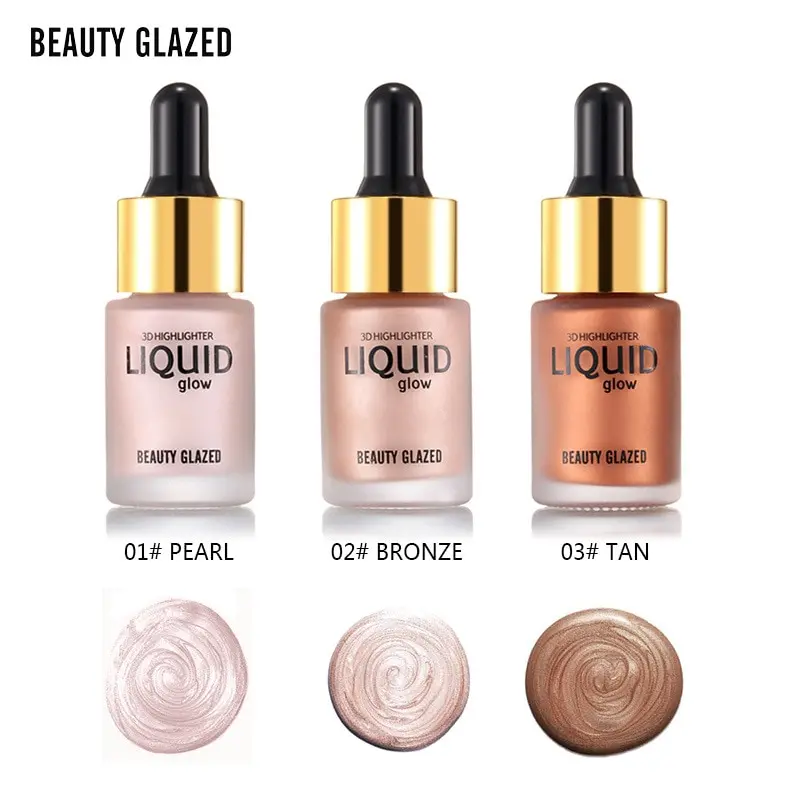 Beauty glasized Iluminador 3D Хайлайтер для лица бронзатор Осветляющий крем консилер Шиммер