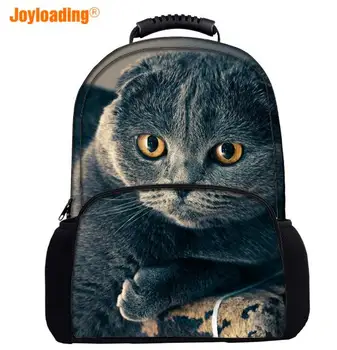 

Joyloading Stylish Colorful 3D Cute Cats Children Backpack Schoolbag Pupils Shoulders Bag 17 Inch