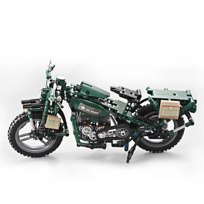 In Stock legoings motorcycle US Military Army Green Technic 550pcs Model Motor Building Block Brick Toys For Children Kids Gifts In Stock legoings motorcycle US Military Army Green Technic 550pcs Model Motor Building Block Brick Toys For Children Kids Gifts