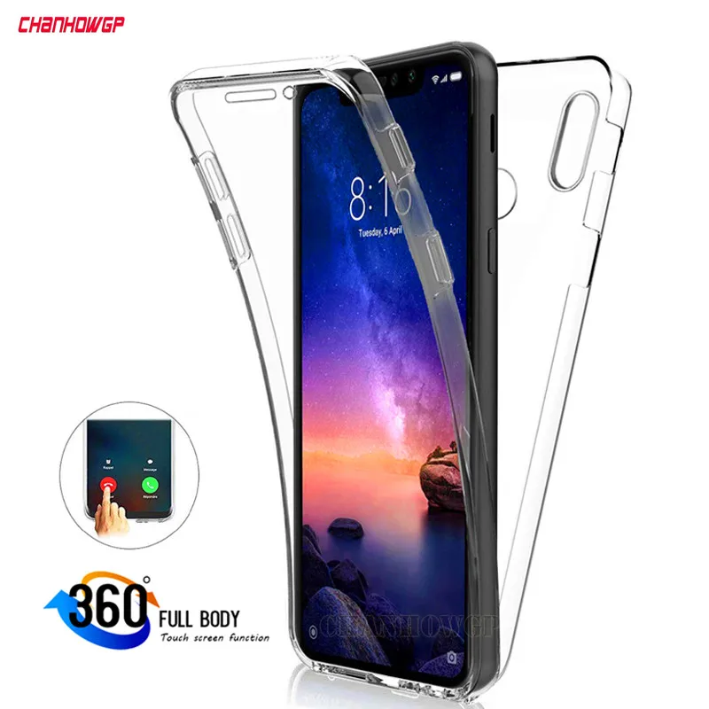 Двойной прозрачный чехол из ТПУ Для Xiaomi Mi 9 8 SE A1 A2 Lite Redmi Note 7 6 5 Pro 5A Prime 4X 4 Global 6A Plus S2
