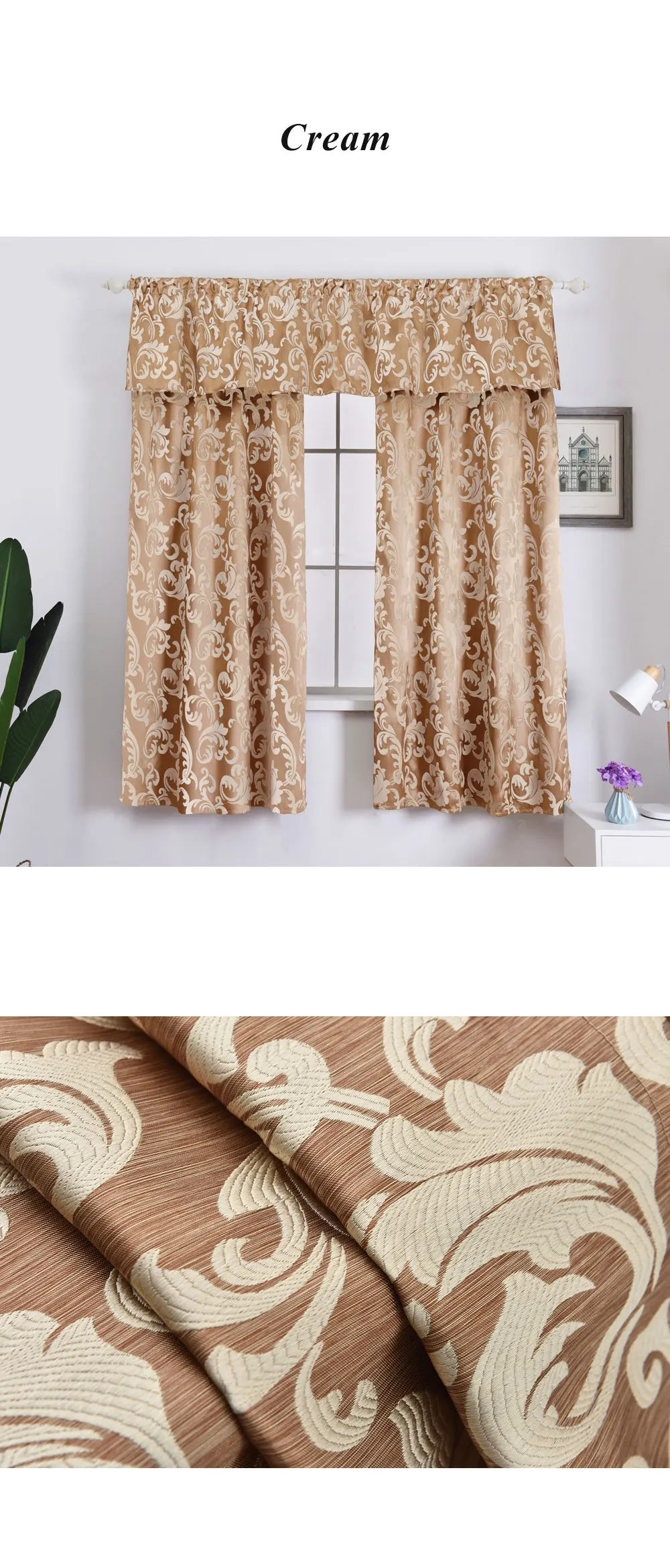 AOL-SMT301_NAPEARL Rustic Decorative Kitchen Curtain Hanging Pelmet Manufactured Sewing Drapes Window Valance and Tiers Classic Short Drops (4)
