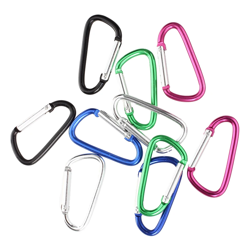 

10X Carabiner Multicolor Aluminum Alloy