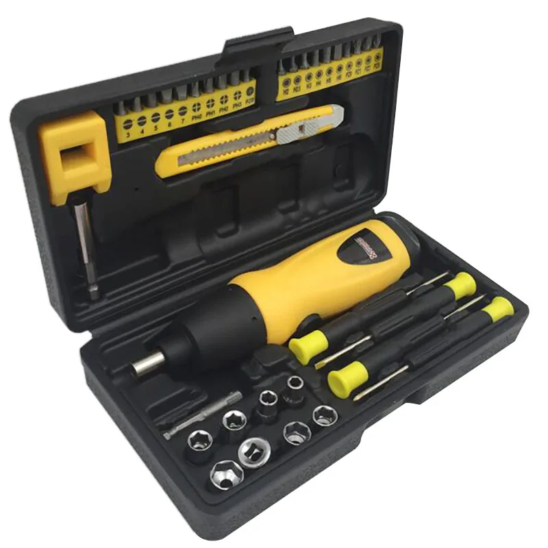 

Electric Screwdriver Battery Parafusadeira Furadeira Multi-function Cordless Electric Drill hand electric drill bits suitcase po