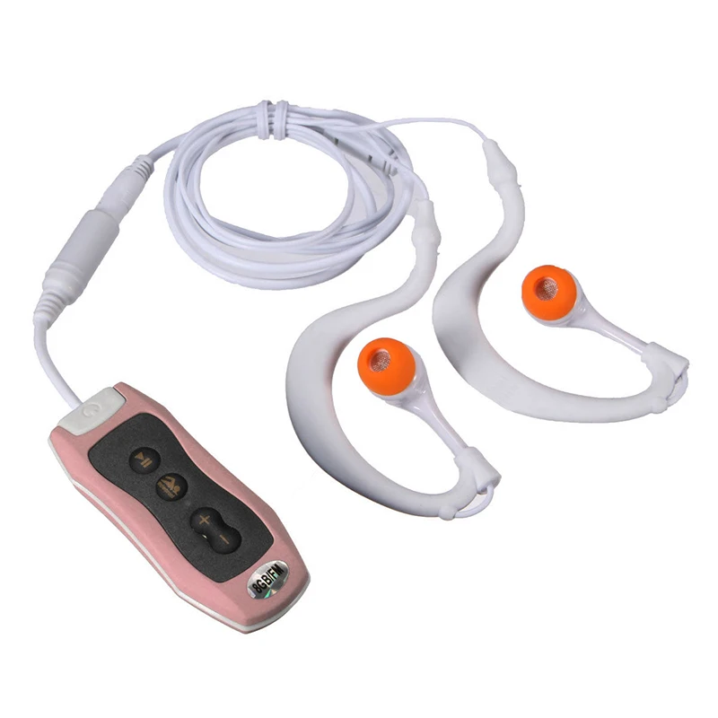 MAHA 8GB MP3-плеер для плавания, подводного плавания, спа+ fm-радио, водонепроницаемые наушники для серфинга, белый/синий/зеленый/розовый/черный/оранжевый