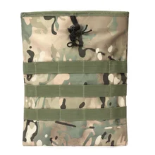 Outdoor Hunting Nylon Army Fan Molle Waist Tactical Camouflage Python Texture Accessory Storage Bag Kettle Recycling Bag