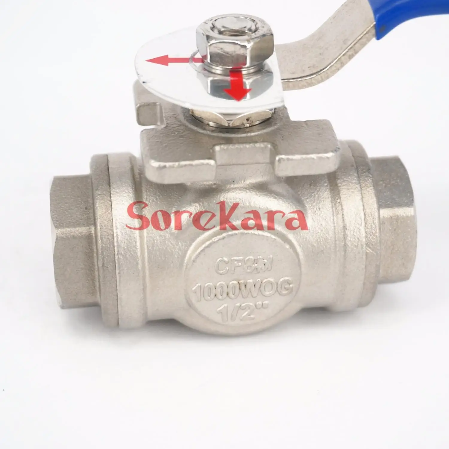 DN15 1/2 &quotBSP внутренняя резьба 304 Нержавеющая сталь 3 х полосная L Порты и разъёмы