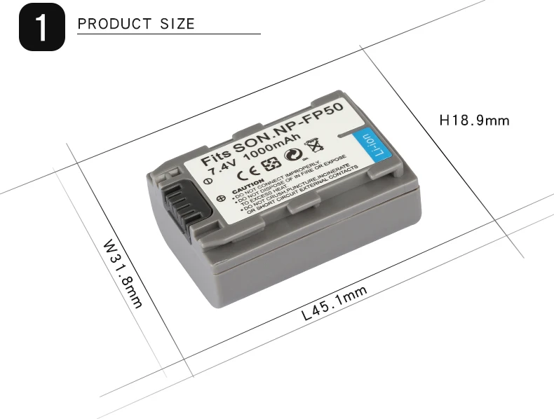 Батарея NP FP50 NP-FP50 для sony DCR-HC30 40 43E 65 85 94E 96 DCR-SR30 NP-FP30 NPFP50 FP60 FP70 FP71 мА/ч. Аккумулятор 1000 мАч