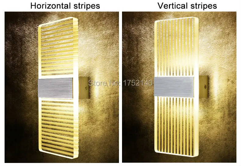 Morden transparent PMMA plexiglass Led wall lamp, bedroom bedside lamp, balcony wall lamp, modern brief  background wall light (4)