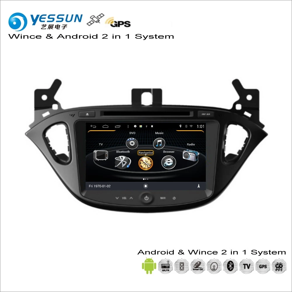Clearance YESSUN For Opel Corsa E 2014~2017 Car Android Multimedia Radio CD DVD Player GPS Navi Navigation Audio Video Stereo S160 System 3