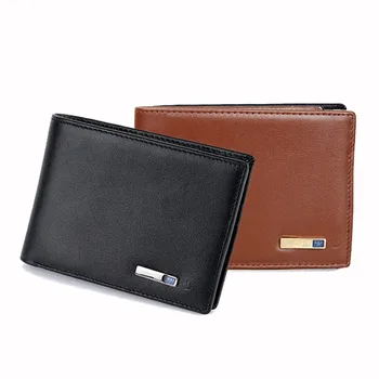 

Smart Wallet Men Genuine Leather Intelligent Bluetooth Purse Male Card Holder Anti-Lost Alarm GPS Map Tracker for IOS, Android