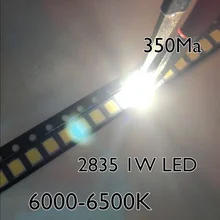 50 шт. 2835 Светодиодный 1 Вт 350мА 120-130лм 6000-6500 к белый светильник светодиодный светильник бусины светодиод Прямая с фабрики