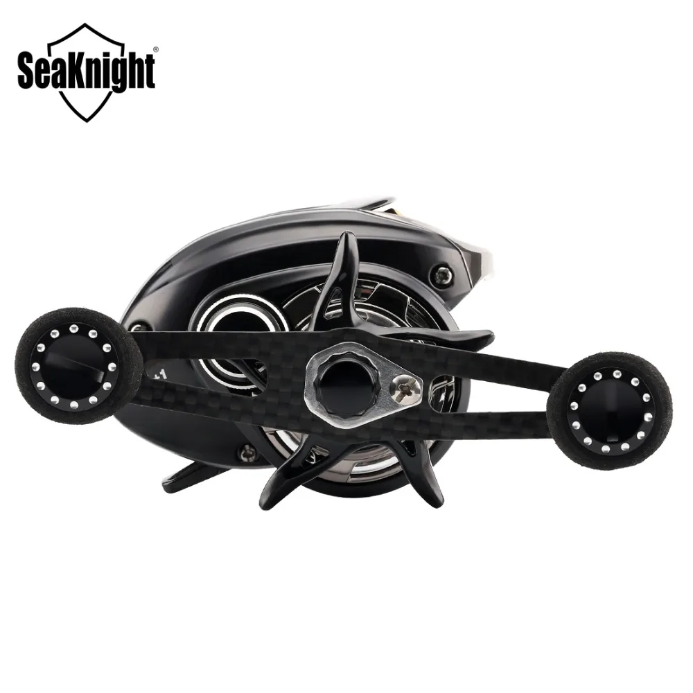 SeaKnight POTM 7.6:1 катушка baitcasting рыболовные катушки 11+1BB 5кг рыбалка катушка C60 углеродного волокна тело&ручка155г ультралайт катушка рыболовная Baitcasting катушка 13г Shallow Spool рыбалка катушка