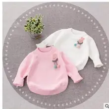 Коллекция года, новые осенние комплекты с свитером для девочек свитер с длинными рукавами и рисунком для маленьких девочек милый свитер в Корейском стиле