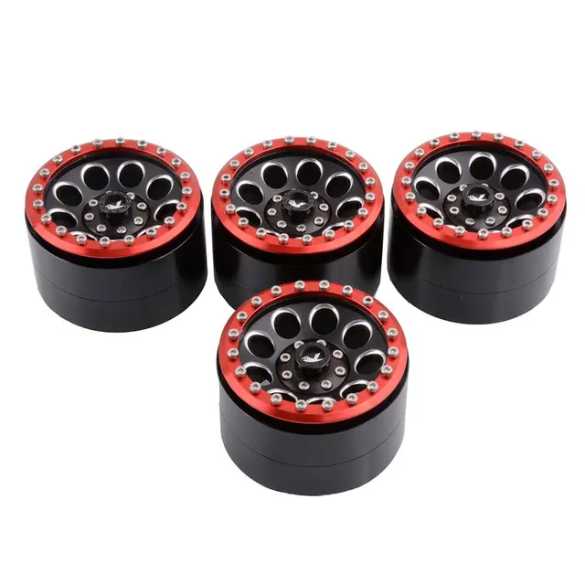 Best Price 4Pcs RC 1:10 Alloy Wheels Rim 2.2 inch Wheel Hub Crawler For Hobby Model Car T221 T222R T222S Upgraded Spare Parts  Accessory