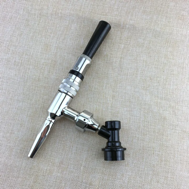 Stainless Steel Draft Beer Dispensing Nitrogen Nitro Coffee Tap with Liquid ball lock