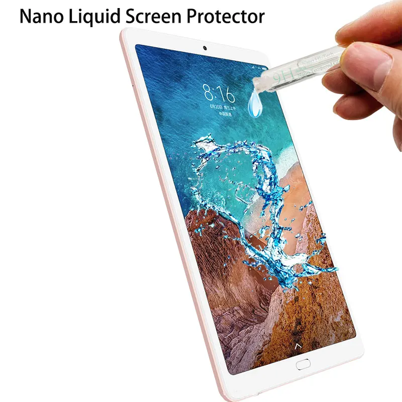 Nano жидкое закаленное стекло для всех универсальных Xiaomi Mi Pad 4 Plus 3 2 7 9 + Защитная