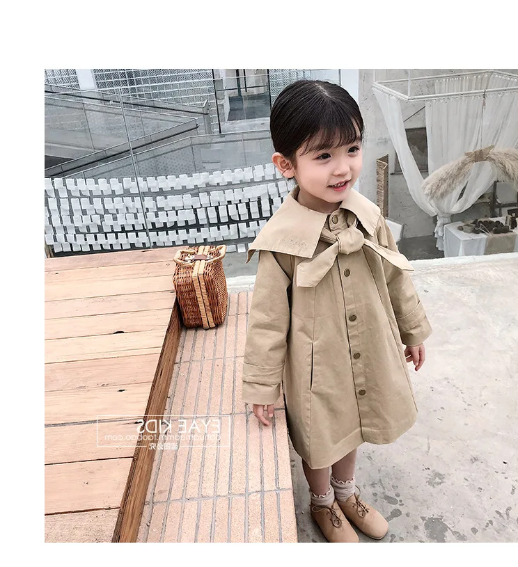 Mihkalev/ г. Осенне-зимние куртки и пальто для девочек; детская ветровка; длинное пальто для маленьких девочек; детская верхняя одежда