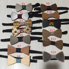 Весело личность Романтический мужские Галстуки Досуг дерево галстук-бабочка бабочкой бабочки с подарочной коробке свадебный галстук партии галстук