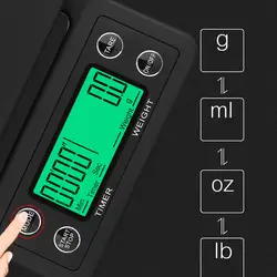 Горячая 1 шт. электронные кофейные весы Портативный с таймером ЖК цифровой инструмент для взвешивания для кухни LSK99