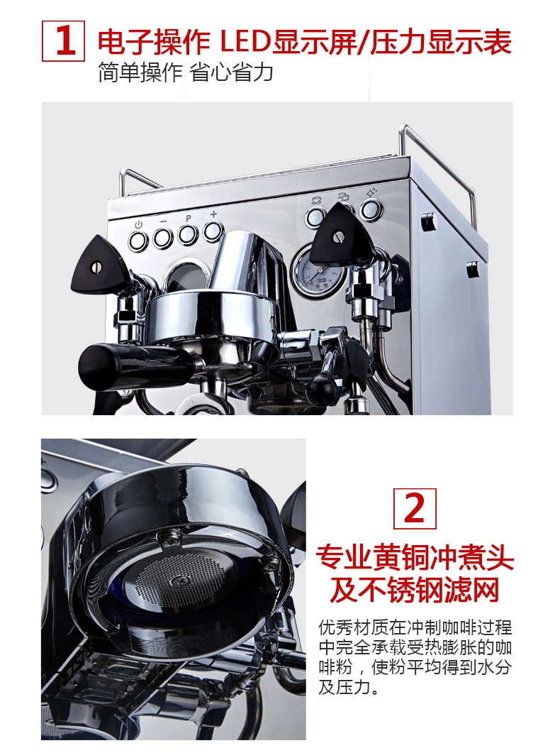 KD-310 кофемашина Итальянский Коммерческий полуавтоматический котел двойного давления